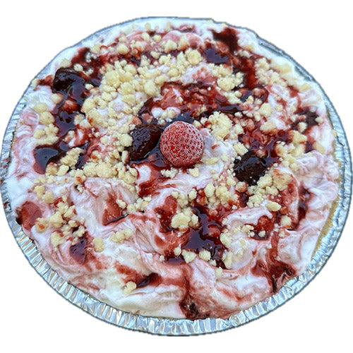 Strawberry Cheesecake Gelato Pie